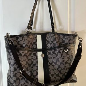 2000s Coach Chelsea Heritage Stripe Bag